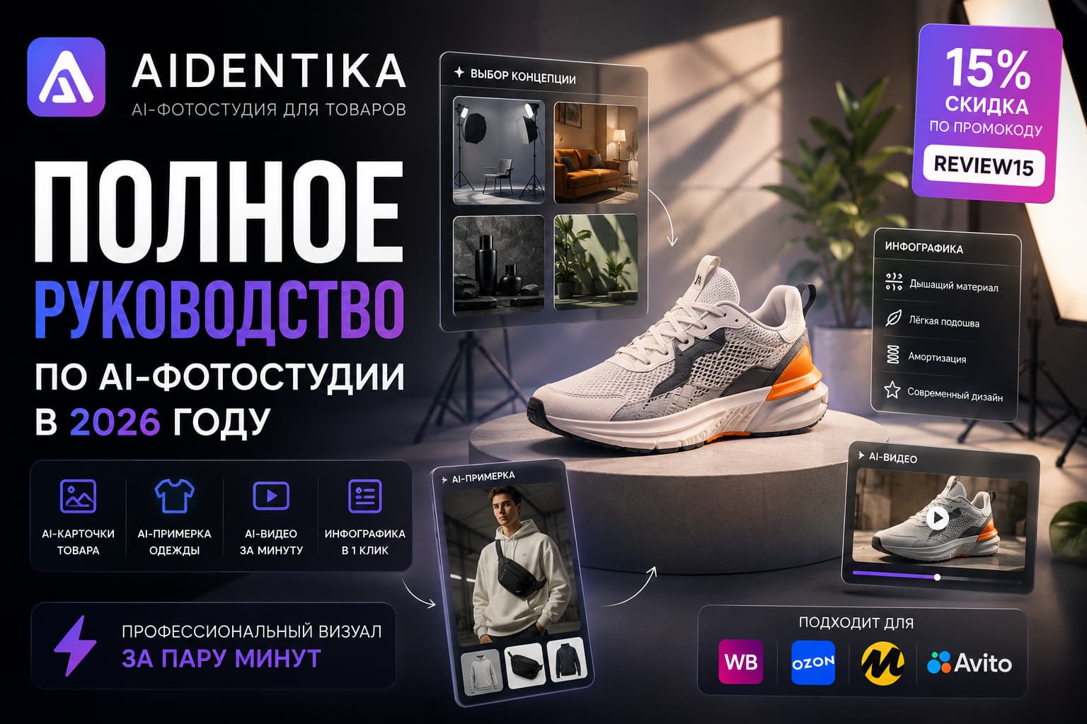 Aidentika: полное руководство для создания карточек товаров в 2026 году