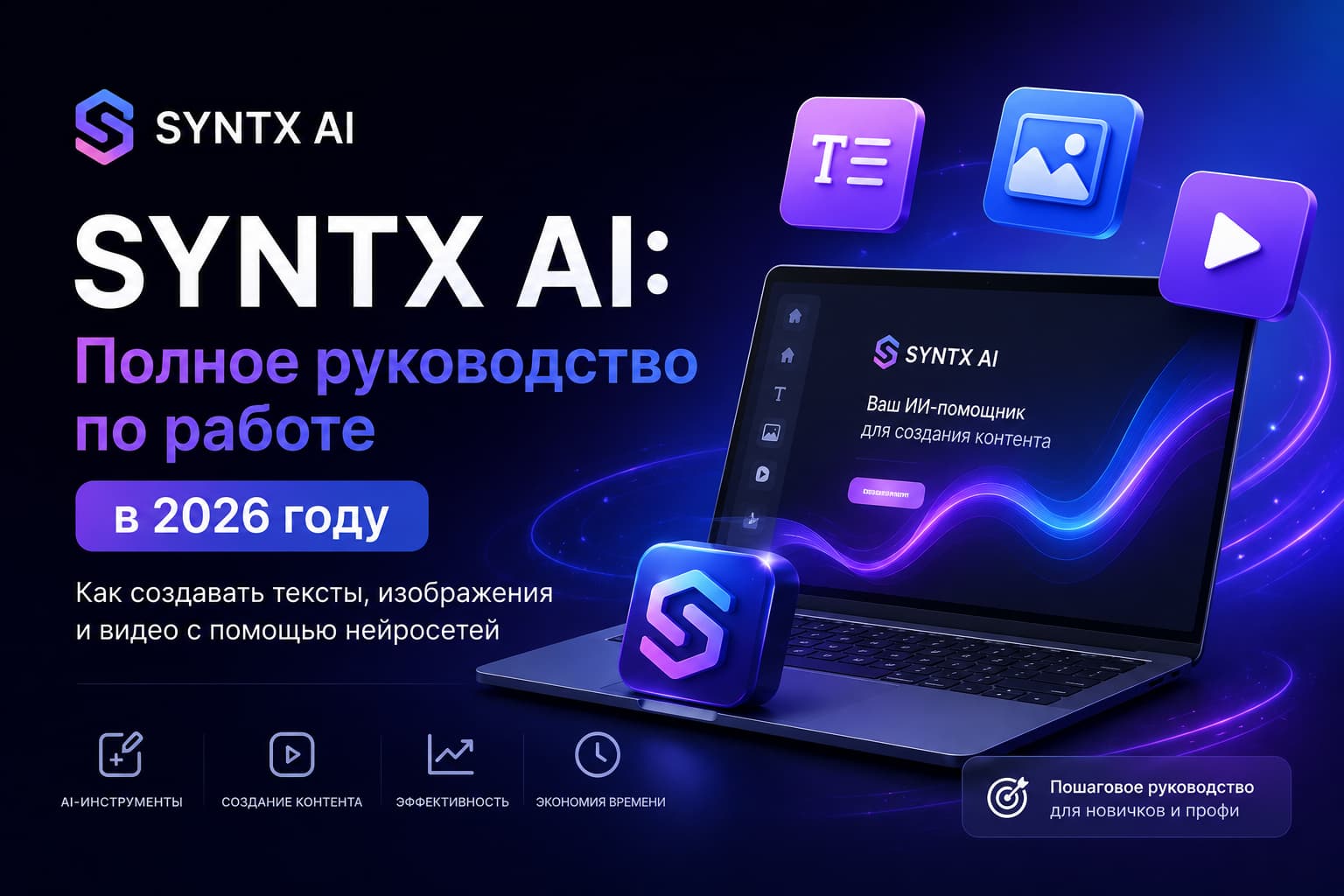 SYNTX AI: Полное руководство по работе в 2026 году